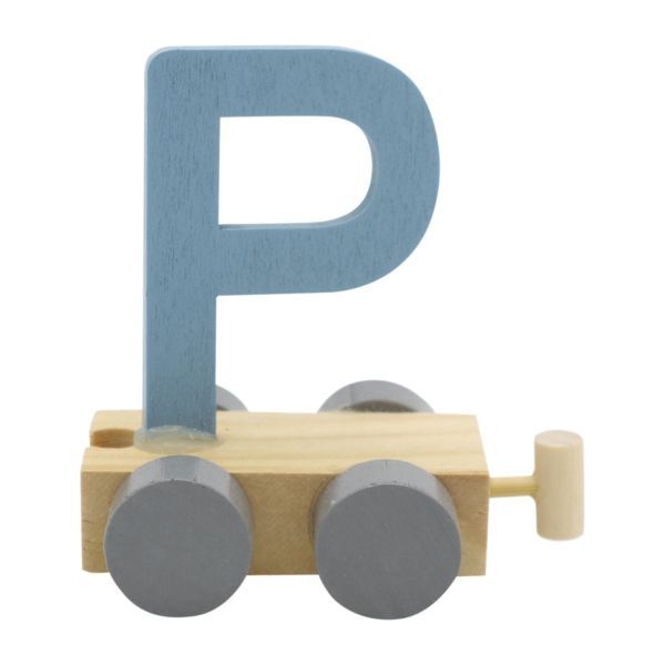 Treinletter P Blauw