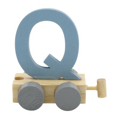 Treinletter Q Blauw