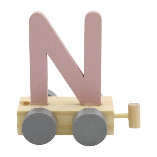 Treinletter N Roze