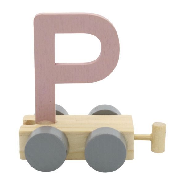 Treinletter P Roze