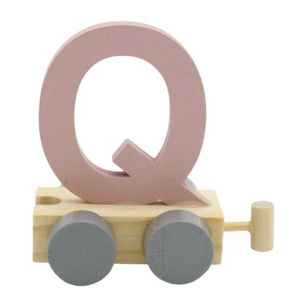 Treinletter Q Roze