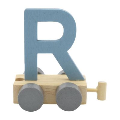 Treinletter R Blauw