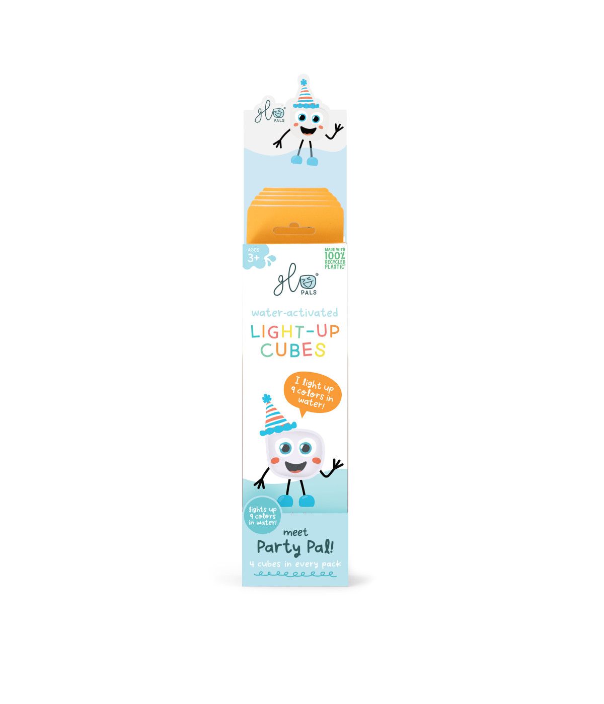Glopals Glopals Light up cubes - Party 4stuk