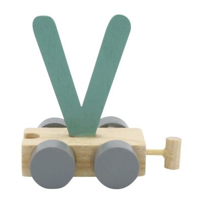 Charl&#39;s toys Treinletter V Groen