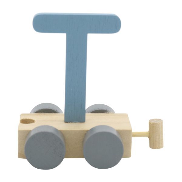Charl&#39;s toys Treinletter T Blauw