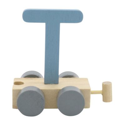 Charl&#39;s toys Treinletter T Blauw