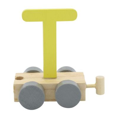 Charl&#39;s toys Treinletter T Geel