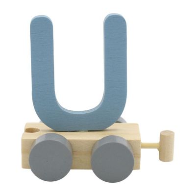 Charl&#39;s toys Treinletter U Blauw
