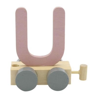 Charl&#39;s toys Treinletter U Roze