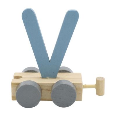 Charl&#39;s toys Treinletter V Blauw