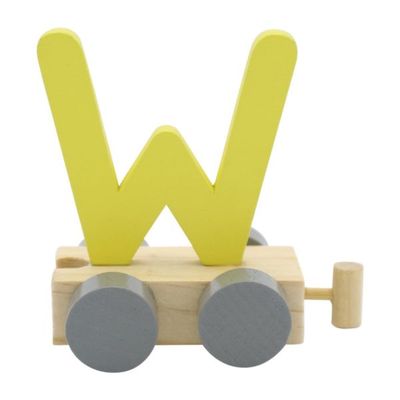 Charl&#39;s toys Treinletter W Geel