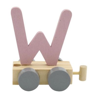 Charl&#39;s toys Treinletter W Roze