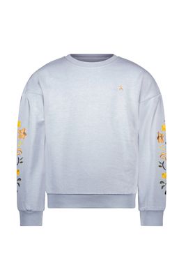Like Flo Danee Flo girls sweater with artwork Ice blue F508-5305