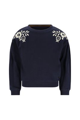 Like Flo Danee Flo girls sweater with artwork Navy F508-5305