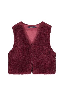 Like Flo Diam Flo girls faux fur gilet Cherry F508-5300