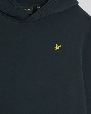 Lyle &amp; Scott Brush Back Pullover Hoodie Dark Navy MLB2001VB