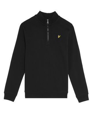 Lyle &amp; Scott Quarter Zip Pullover Jet Black MLB2003V