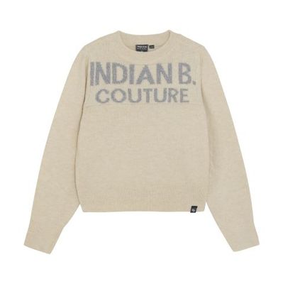 Indian Blue Jeans Knitted Sweater Text Sandshell 970454