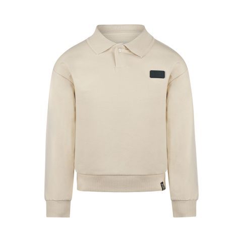 Koko Noko Sweater with polo collar Off white O56830-37