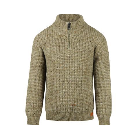 Koko Noko Sweater with collar Dusty green O56803-37