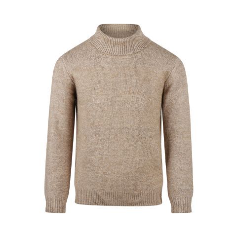 Koko Noko Sweater with rollneck Dark sand O56800-37