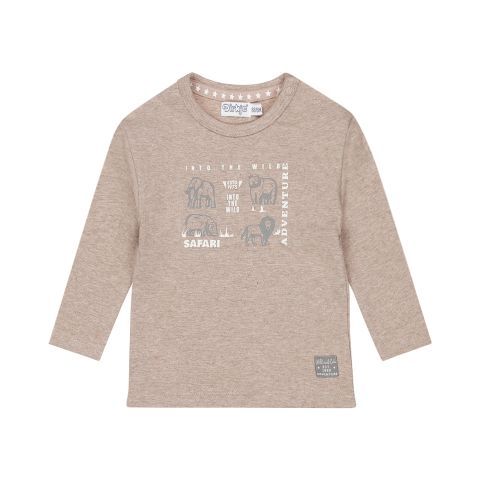Dirkje T-shirt ls dropped shoulder 01 Boys Faded brown O56566-35