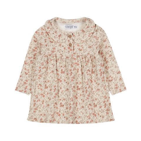 Dirkje Dress ls 03 Girls berry Beige grey O56398-35