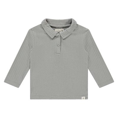 A Tiny Story Baby T-shirt Long Sleeve Steel TIN25429636