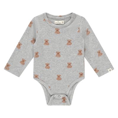 A Tiny Story Baby T-shirt Long Sleeve Light Grey Melange TIN25429638