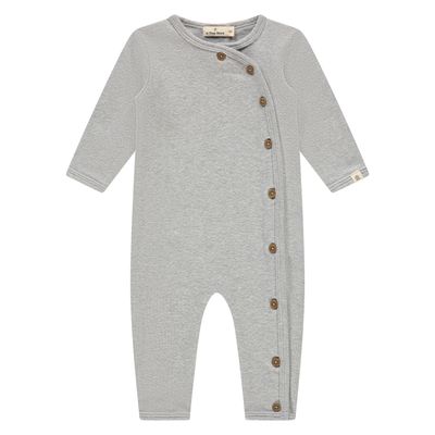 A Tiny Story Baby Suit Long Sleeve Light Grey Melange TIN25428730