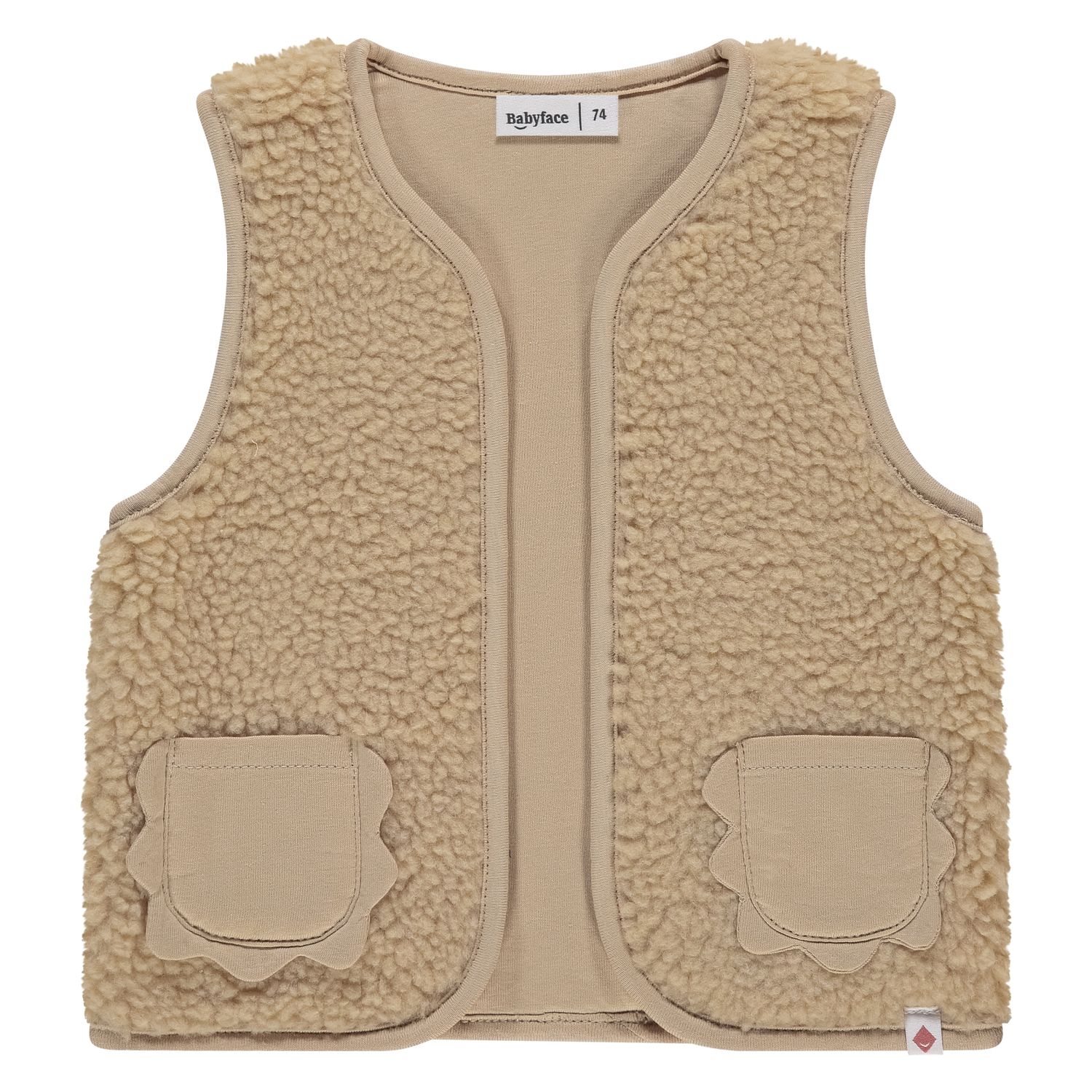 Babyface Baby Girls Teddy Gilet Nude BBE25528430