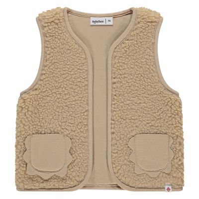 Babyface Baby Girls Teddy Gilet Nude BBE25528430