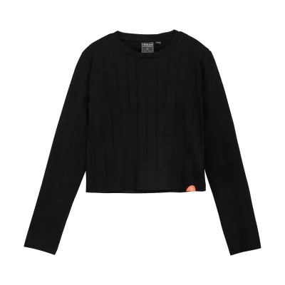 Indian Blue Jeans Longsleeve Cropped Black 970348