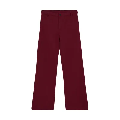 Indian Blue Jeans Pants Wide Leg Red Plum 970414