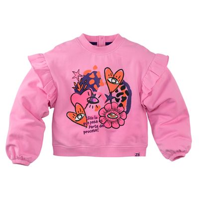 Z8 Meisjes sweater Charelle Sorbet Pink Charelle