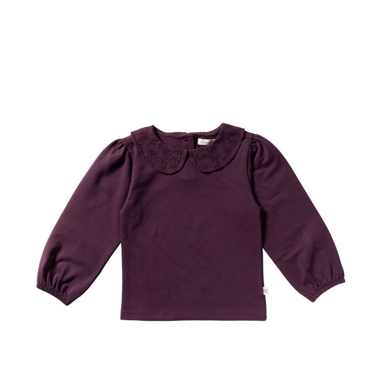 Your Wishes Single Jersey | Collar Longsleeve Plum Perfect YAW25-850HDB