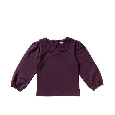 Your Wishes Single Jersey | Collar Longsleeve Plum Perfect YAW25-850HDB