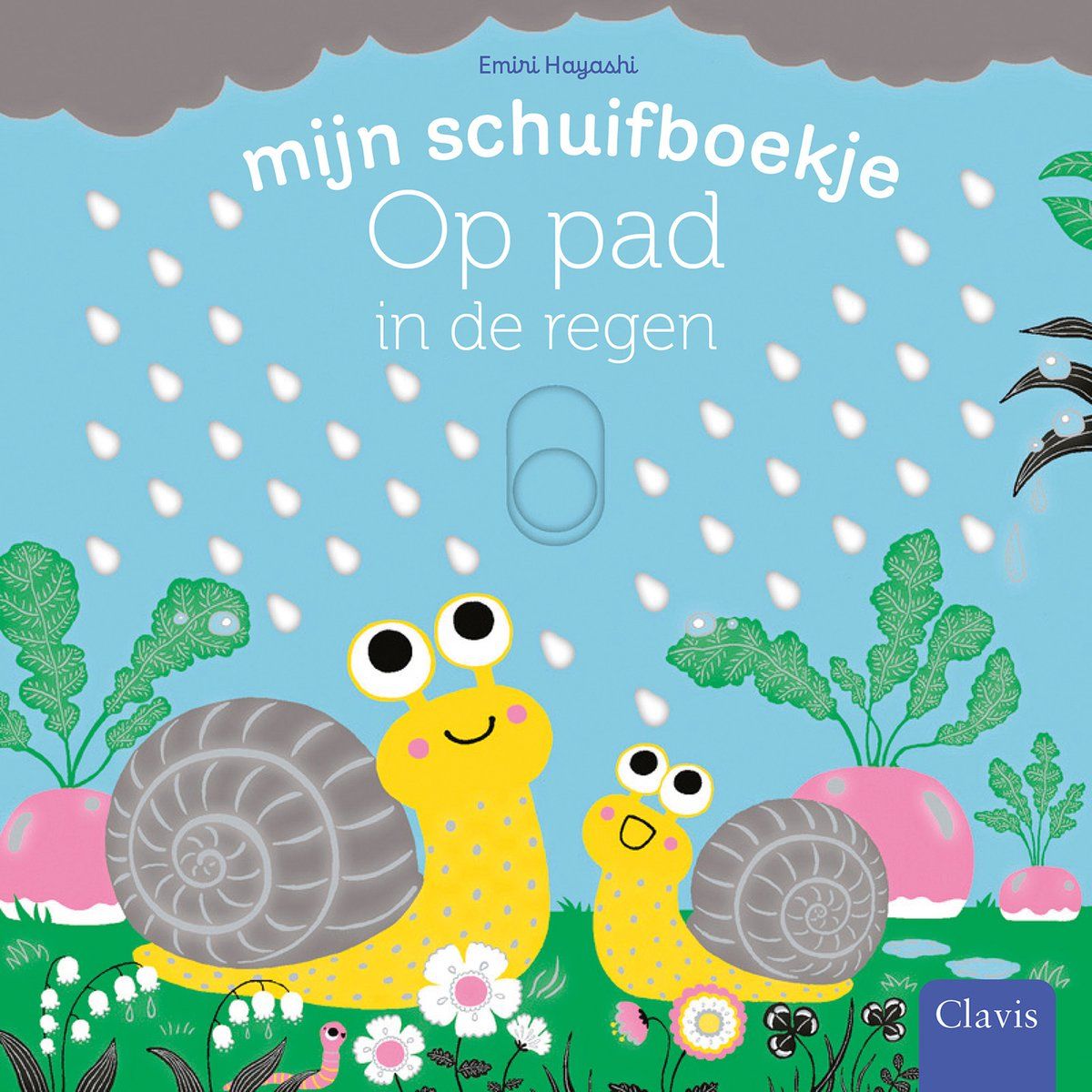 Op pad in de regen (schuifboekje)