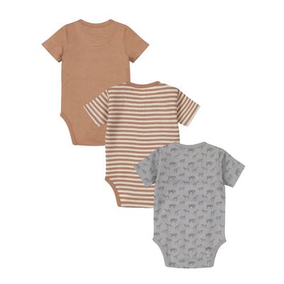 Dirkje Baby body 3-pack ss organic cotton N Multi colour WN1262