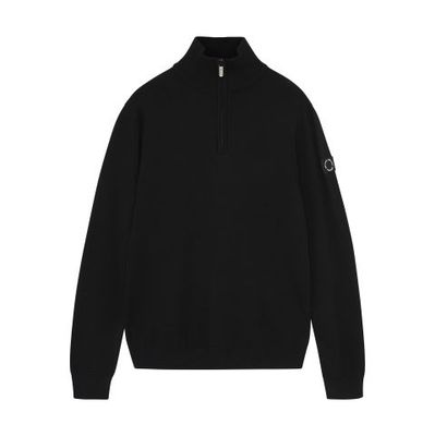 Rellix Knitwear Zip Fine Knit Black 940333