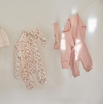 Dirkje 1 pce babysuit organic cotton NOOS G Dusty pink WN1209