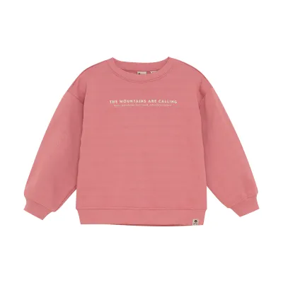 Daily Seven Oversized Sweater Backprint Coral Clay 920239