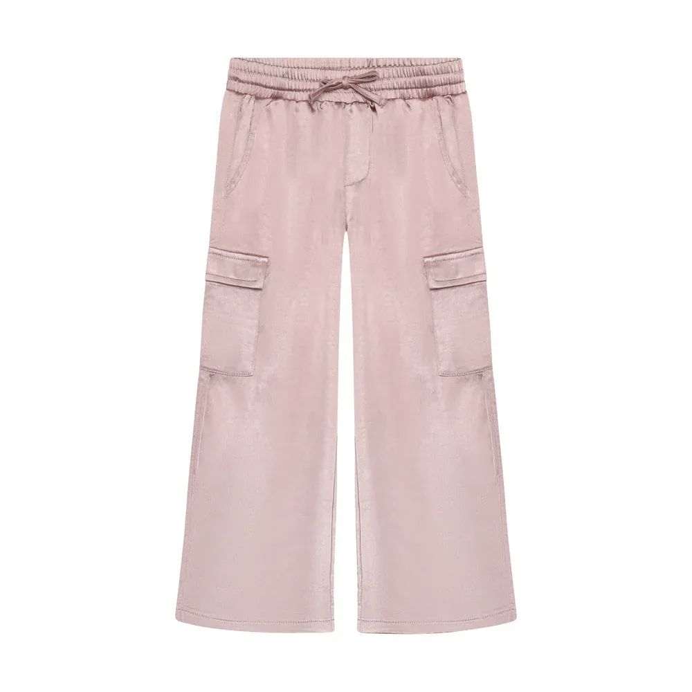 Daily Seven Wide Pants Shiny Pale Mauve 930315