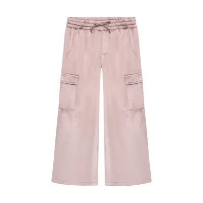 Daily Seven Wide Pants Shiny Pale Mauve 930315