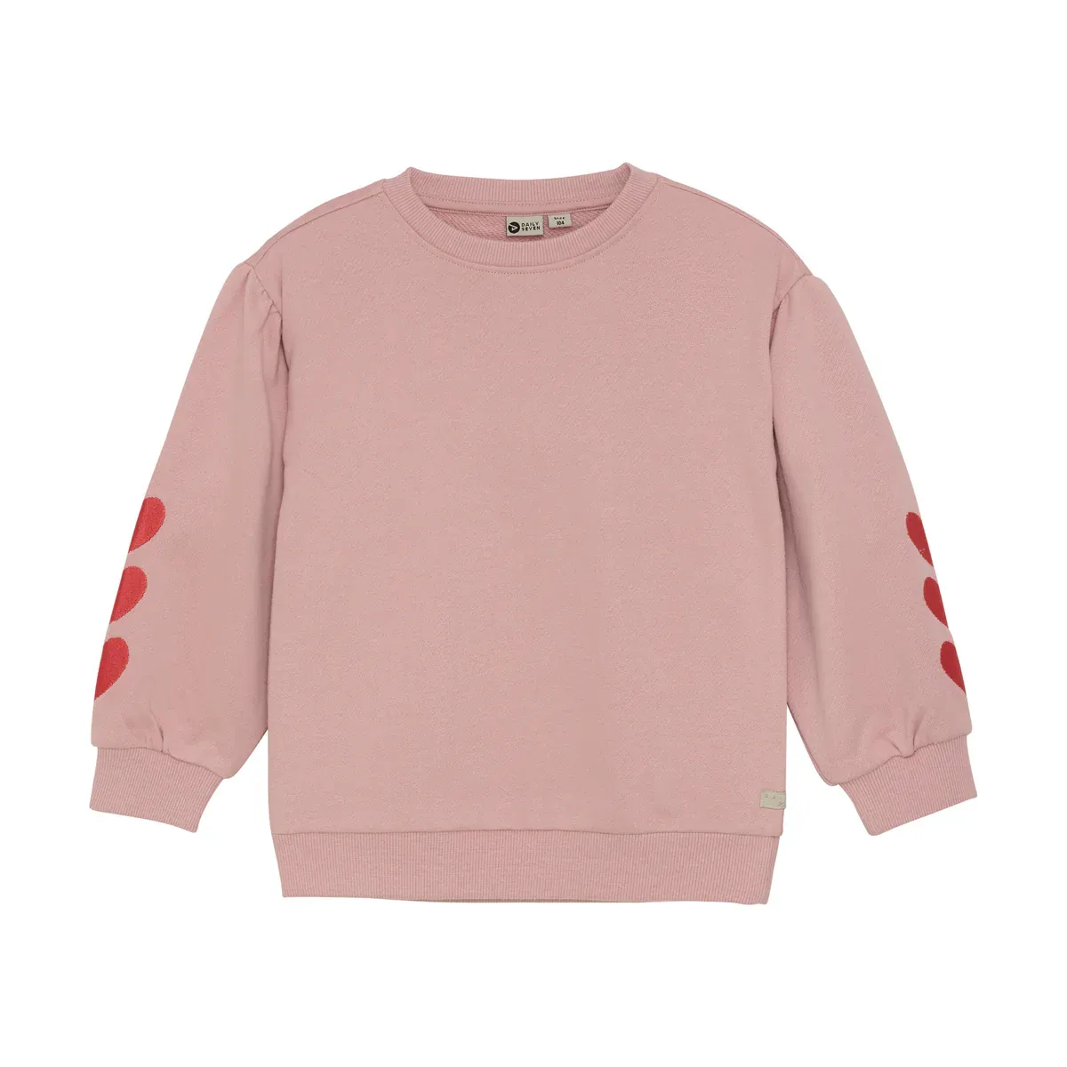 Daily Seven Sweater Heart Embroidery Pale Mauve 930284