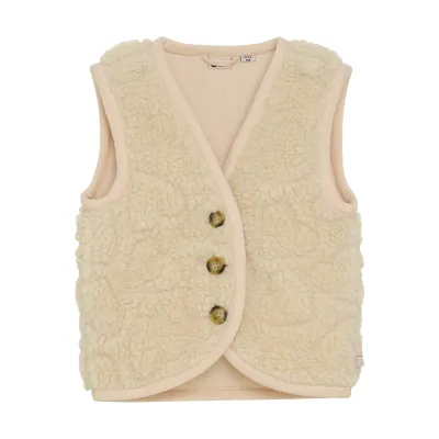 Daily Seven Teddy Gilet Sandshell 930273