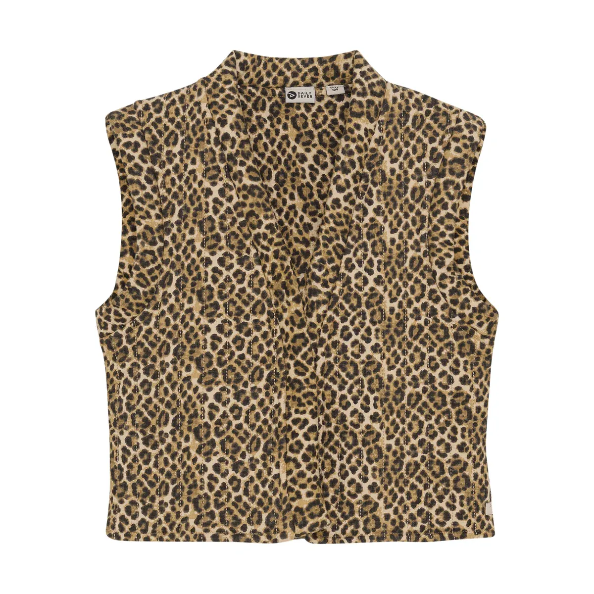 Daily Seven Padded Animal Gilet Latte Sand 930207