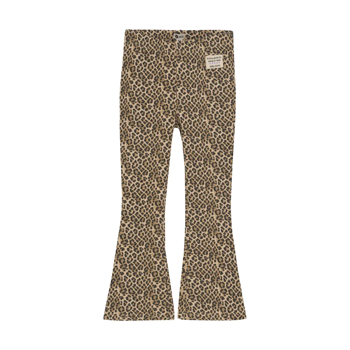 Daily Seven Animal Flared Pants Latte Sand 930256