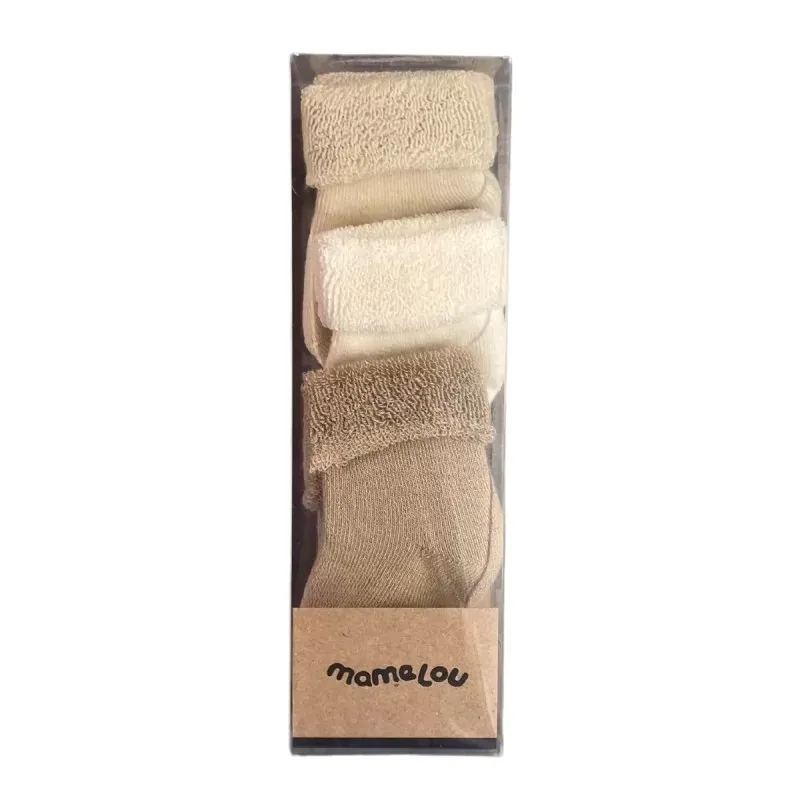 BabyenKids 3-pack sokjes (Croissant/Ivory/Naturel)