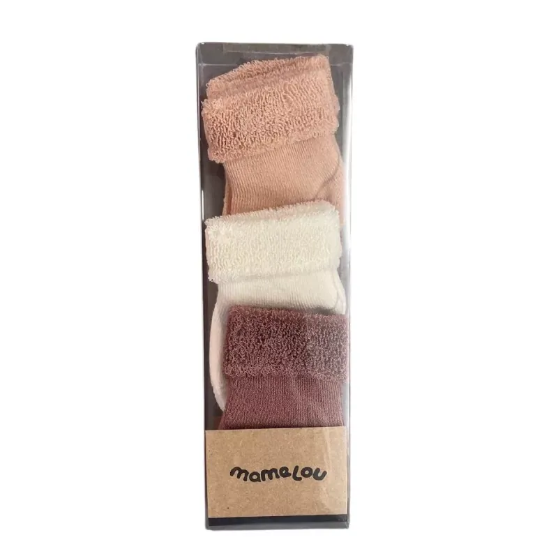 BabyenKids 3-pack sokjes (Blush/Ivory/Woodchuck)